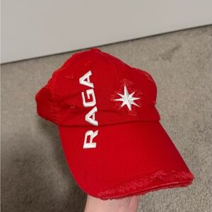 Raga malak red trucker hat